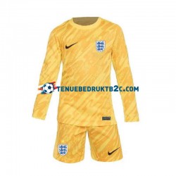Uitshirt Engeland Keeper Voetbalteneu Kinderen Europacup 2024 L-S Geel