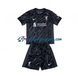 Thuisshirt Liverpool Keeper Voetbalteneu Kinderen 2024-25 S-S Zwart