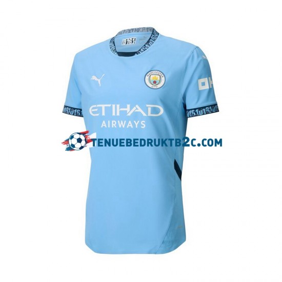 Thuisshirt Manchester City Mannen 2024-25 S-S Blauw