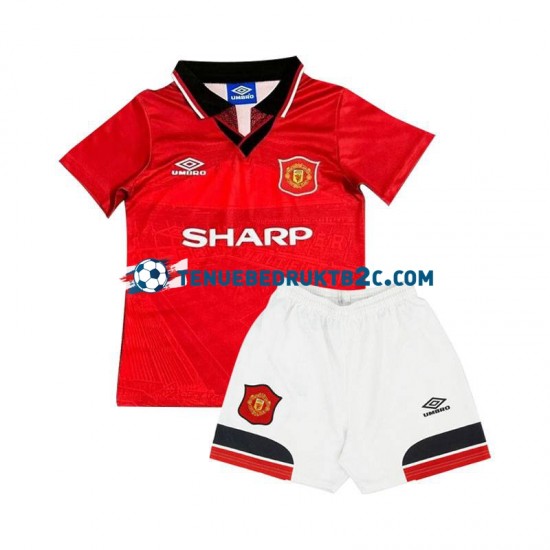 Thuisshirt Retro Manchester United Voetbalteneu Kinderen 1994 S-S