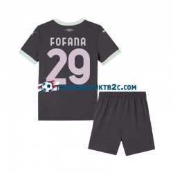 3de shirt AC Milan Fofana 29 Voetbalteneu Kinderen 2024-25 S-S