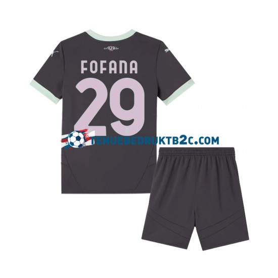 3de shirt AC Milan Fofana 29 Voetbalteneu Kinderen 2024-25 S-S