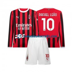 Thuisshirt AC Milan Rafael Leao 10 Voetbalteneu Kinderen 2024-25 L-S