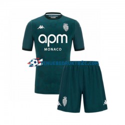 Uitshirt AS Monaco Voetbalteneu Kinderen 2024-25 S-S