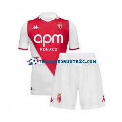 Thuisshirt AS Monaco Voetbalteneu Kinderen 2024-25 S-S