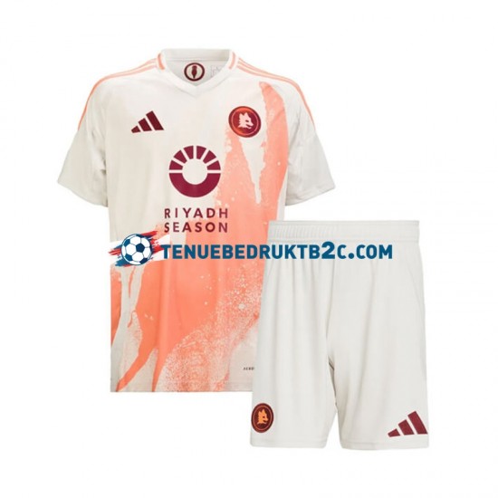 Uitshirt AS Roma Voetbalteneu Kinderen 2024-25 S-S