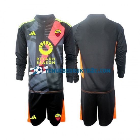 Thuisshirt AS Roma Keeper Voetbalteneu Kinderen 2024-25 L-S