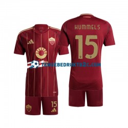 Thuisshirt AS Roma Mats Hummels 15 Voetbalteneu Kinderen 2024-25 S-S