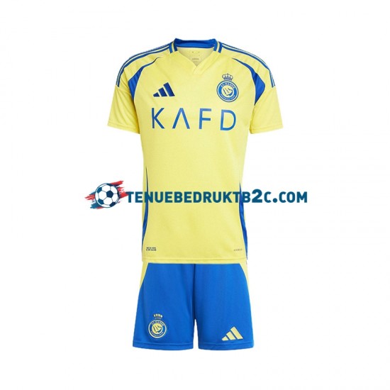 Thuisshirt Al Nassr Voetbalteneu Kinderen 2024-25 S-S