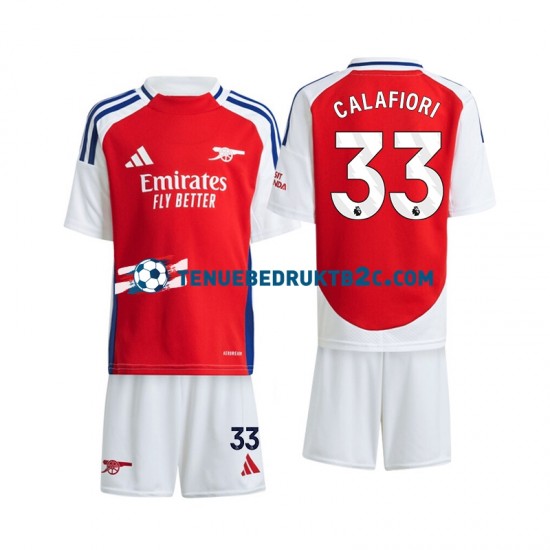 Thuisshirt Arsenal Calafiori 33 Voetbalteneu Kinderen 2024-25 S-S