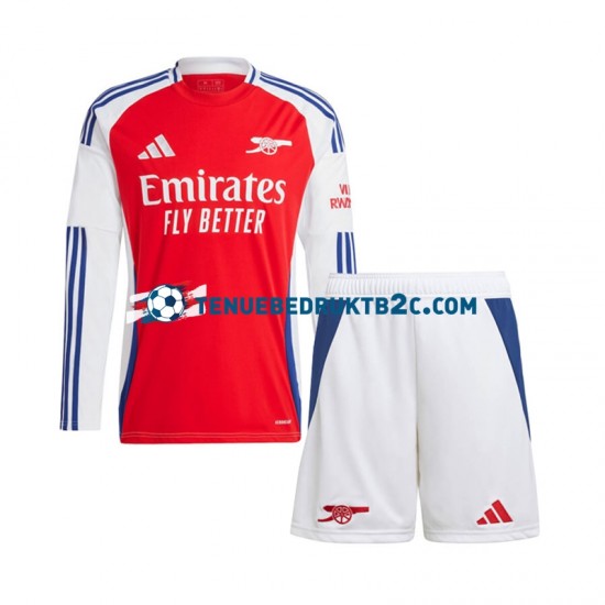 Thuisshirt Arsenal Voetbalteneu Kinderen 2024-25 L-S