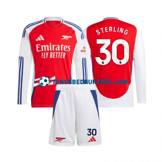 Thuisshirt Arsenal Raheem Sterling 30 Voetbalteneu Kinderen 2024-25 L-S