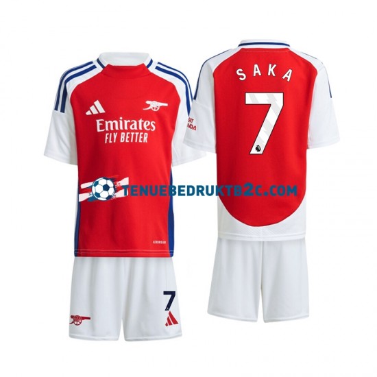 Thuisshirt Arsenal Saka 7 Voetbalteneu Kinderen 2024-25 S-S