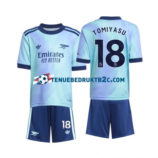 3de shirt Arsenal Takehiro Tomiyasu 18 Voetbalteneu Kinderen 2024-25 S-S