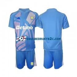 3de shirt Aston Villa Keeper Voetbalteneu Kinderen 2024-25 S-S Blauw