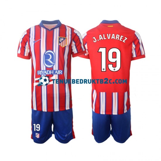 Thuisshirt Atlético Madrid J.Alvarez 19 Voetbalteneu Kinderen 2024-25 S-S
