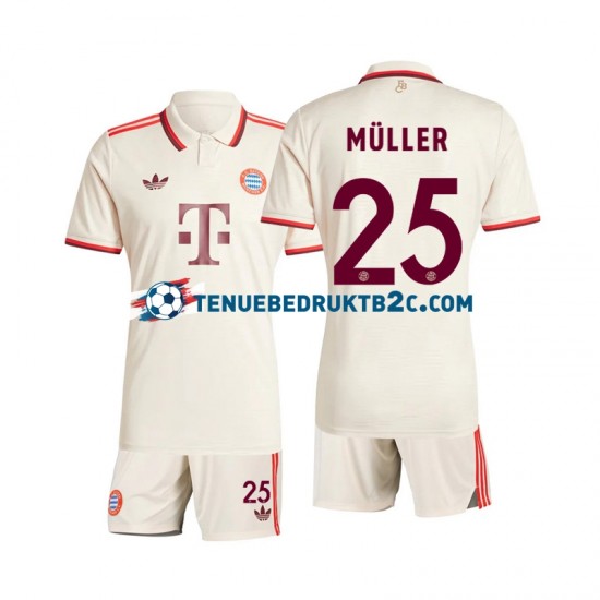 3de shirt FC Bayern München Muller 25 Voetbalteneu Kinderen 2024-25 S-S