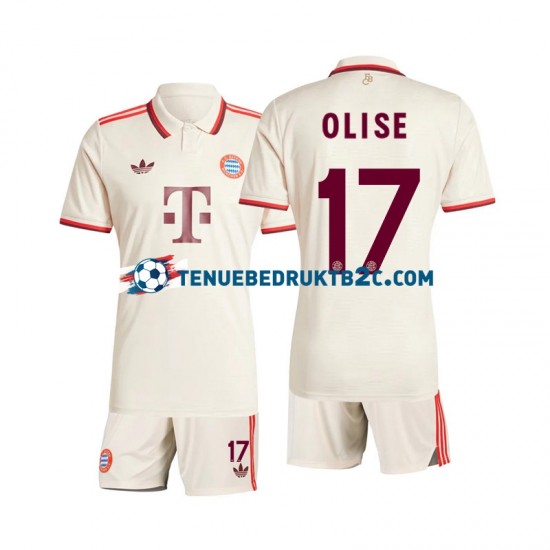 3de shirt FC Bayern München Olise 17 Voetbalteneu Kinderen 2024-25 S-S