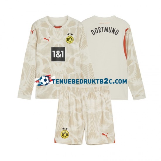 Thuisshirt Borussia Dortmund Keeper Voetbalteneu Kinderen 2024-25 L-S