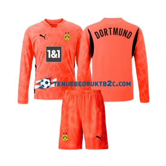 3de shirt Borussia Dortmund Keeper Voetbalteneu Kinderen 2024-25 L-S