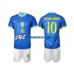 Uitshirt Brazilië Ronaldinho 10 Voetbalteneu Kinderen 2024 S-S