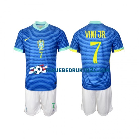 Uitshirt Brazilië VINI JR 7 Voetbalteneu Kinderen 2024 S-S