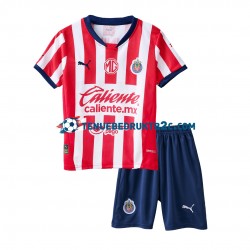 Thuisshirt Deportivo Guadalajara Voetbalteneu Kinderen 2024-25 S-S