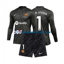 3de shirt FC Barcelona Keeper Ter Stegen 1 Voetbalteneu Kinderen 2024-25 L-S
