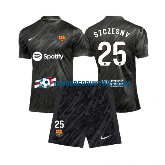 Uitshirt FC Barcelona Keeper Wojciech Szczesny 25 Voetbalteneu Kinderen 2024-25 S-S