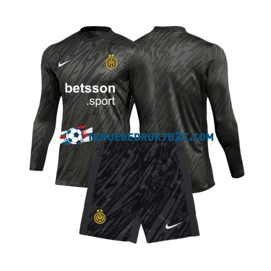 3de shirt Inter Milan Keeper Voetbalteneu Kinderen 2024-25 L-S