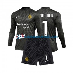 3de shirt Inter Milan Keeper Yann Sommer 1 Voetbalteneu Kinderen 2024-25 L-S