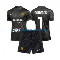 3de shirt Inter Milan Keeper Yann Sommer 1 Voetbalteneu Kinderen 2024-25 S-S