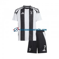 Thuisshirt Juventus Cristiano Ronaldo 7 Voetbalteneu Kinderen 2024-25 S-S