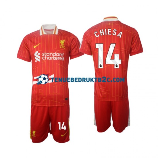 Thuisshirt Liverpool Chiesa 14 Voetbalteneu Kinderen 2024-25 S-S