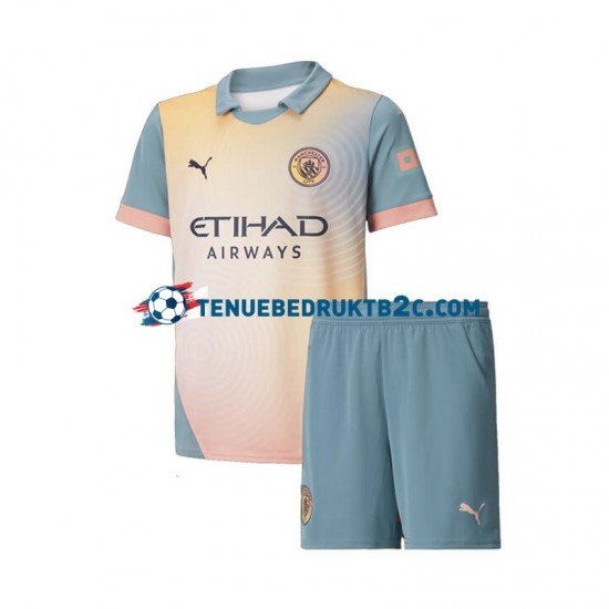4de shirt Manchester City Voetbalteneu Kinderen 2024-25 S-S