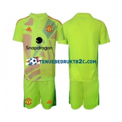 Uitshirt Manchester United Keeper Voetbalteneu Kinderen 2024-25 S-S