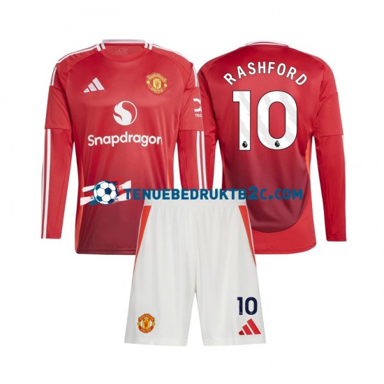 Thuisshirt Manchester United Marcus Rashford 10 Voetbalteneu Kinderen 2024-25 L-S