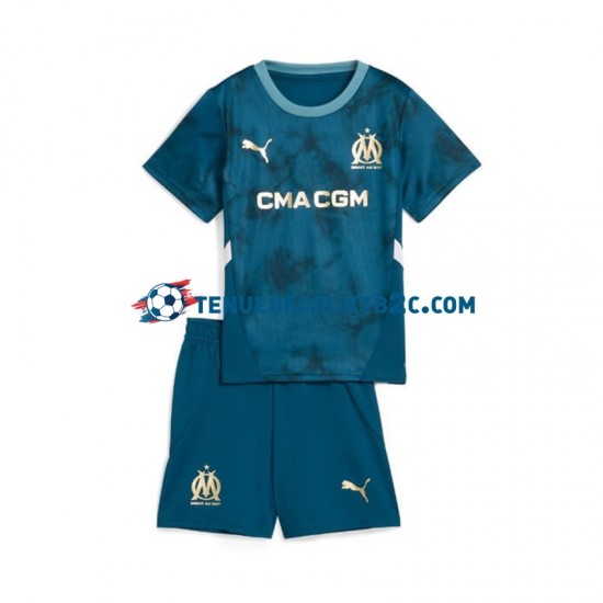 Uitshirt Olympique Marseille Voetbalteneu Kinderen 2024-25 S-S