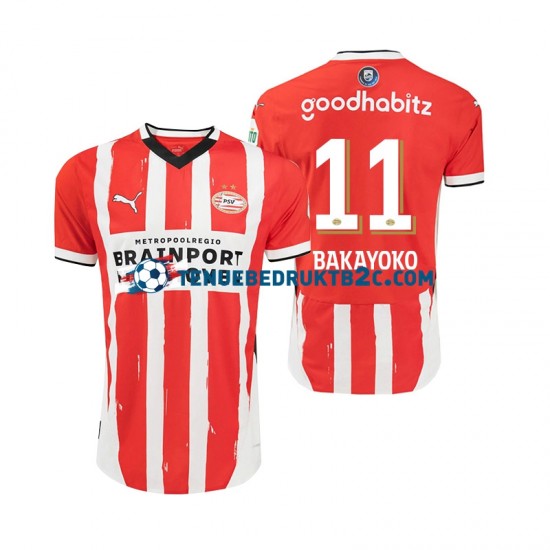 Thuisshirt PSV Eindhoven Johan Bakayoko 11 Mannen 2024-25 S-S