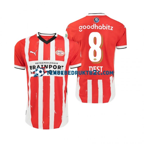 Thuisshirt PSV Eindhoven Sergino Dest 8 Mannen 2024-25 S-S