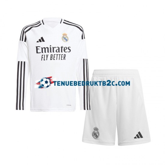 Thuisshirt Real Madrid Voetbalteneu Kinderen 2024-25 L-S