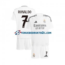 Thuisshirt Real Madrid Cristiano Ronaldo 7 Voetbalteneu Kinderen 2024-25 S-S