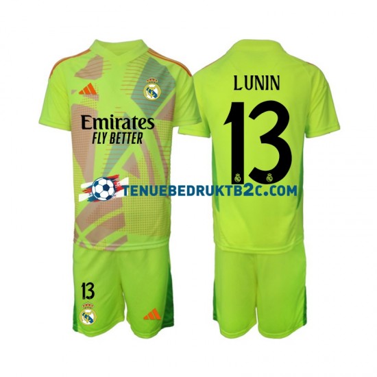 4de shirt Real Madrid Keeper Lunin 13 Voetbalteneu Kinderen 2024-25 S-S