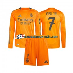 Uitshirt Real Madrid Vinicius Junior 7 Voetbalteneu Kinderen 2024-25 L-S